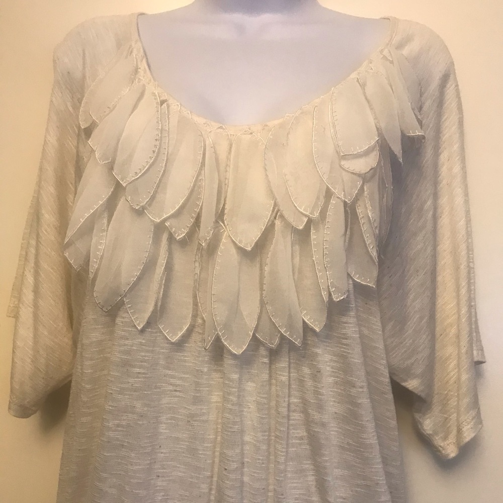 Ginger G , short sleeves M white top